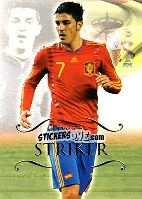 Sticker David Villa - World Football UNIQUE 2011 n. 160 - Futera