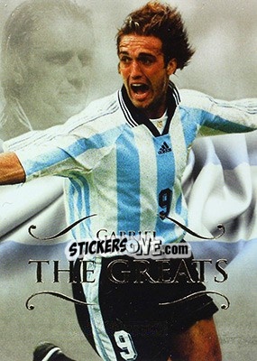 Sticker Gabriel Batistuta - World Football UNIQUE 2011 n. 163 - Futera