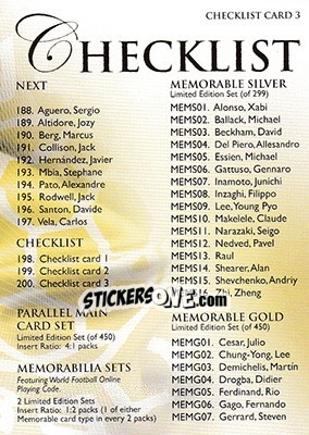 Sticker Checklist card 3