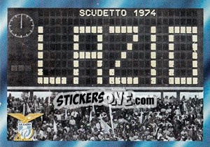 Sticker Scudetto 1973-1974 - S.S. Lazio 1900-2000 - Panini