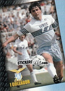 Sticker Bruno Giordano - S.S. Lazio 1900-2000 n. 65 - Panini