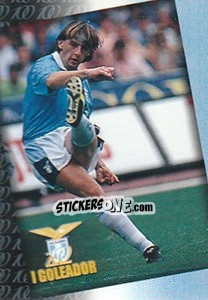 Sticker Giuseppe Signori - S.S. Lazio 1900-2000 n. 70 - Panini