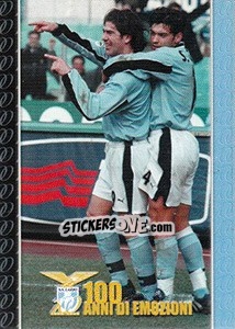 Cromo Marcelo Salas / Sergio Conceicao - S.S. Lazio 1900-2000 - Panini