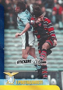 Sticker Giuseppe Favalli - S.S. Lazio 1900-2000 n. 102 - Panini
