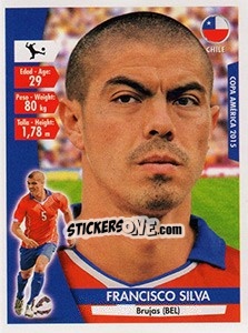 Sticker Francisco Silva - Copa América. Chile 2015 n. 31 - Navarrete