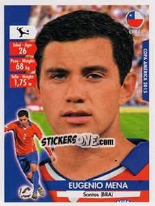 Sticker Eugenio Mena - Copa América. Chile 2015 n. 33 - Navarrete