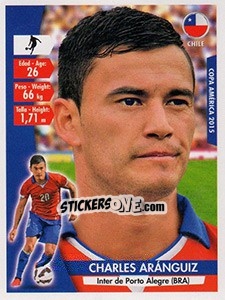 Sticker Charles Aránguiz - Copa América. Chile 2015 n. 35 - Navarrete