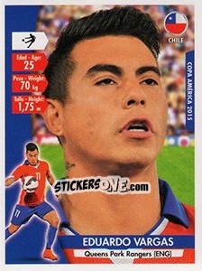 Sticker Eduardo Vargas - Copa América. Chile 2015 n. 40 - Navarrete