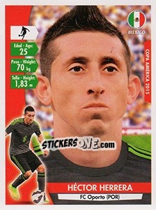 Sticker Hector Herrera - Copa América. Chile 2015 n. 53 - Navarrete