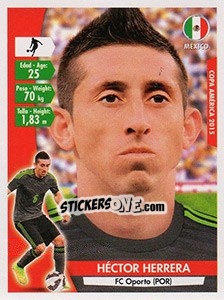 Sticker Hector Herrera - Copa América. Chile 2015 - Navarrete