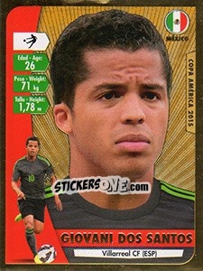Sticker Giovani dos Santos - Copa América. Chile 2015 n. 55 - Navarrete