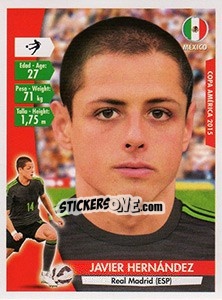 Sticker Javier Hernandez - Copa América. Chile 2015 n. 58 - Navarrete