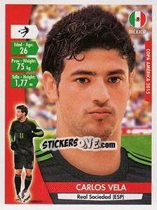 Sticker Carlos Vela - Copa América. Chile 2015 n. 59 - Navarrete