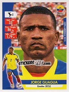 Sticker Jorge Guagua - Copa América. Chile 2015 n. 62 - Navarrete