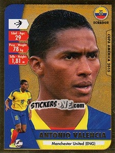 Cromo Antonio Valencia