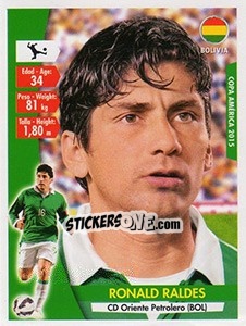 Sticker Ronald Raldes - Copa América. Chile 2015 n. 79 - Navarrete