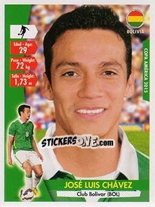 Sticker José Luis Chávez - Copa América. Chile 2015 n. 85 - Navarrete