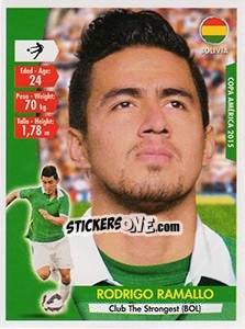 Sticker Rodrigo Ramallo - Copa América. Chile 2015 n. 90 - Navarrete