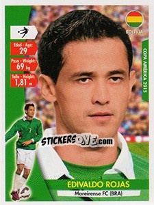 Sticker Edivaldo Rojas - Copa América. Chile 2015 n. 91 - Navarrete
