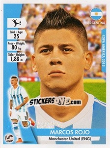 Sticker Marcos Rojo - Copa América. Chile 2015 n. 102 - Navarrete