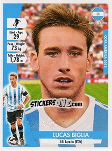 Sticker Lucas Biglia - Copa América. Chile 2015 n. 106 - Navarrete