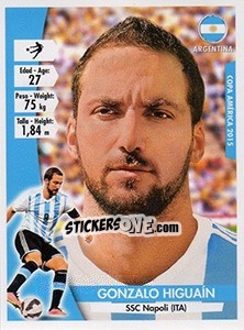 Sticker Gonzalo Higuaín - Copa América. Chile 2015 n. 113 - Navarrete