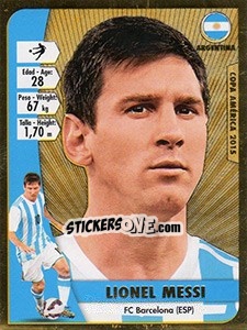 Sticker Lionel Messi - Copa América. Chile 2015 n. 114 - Navarrete