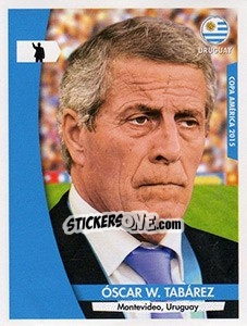 Sticker Oscar Washington Tabarez - Copa América. Chile 2015 n. 116 - Navarrete