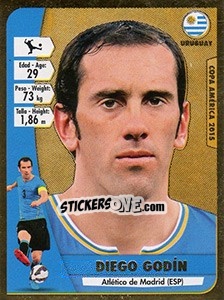 Sticker Diego Godín - Copa América. Chile 2015 n. 120 - Navarrete