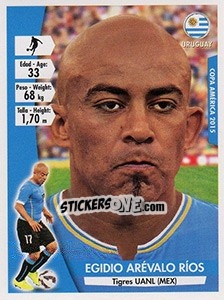Sticker Egidio Arévalo Ríos - Copa América. Chile 2015 n. 123 - Navarrete