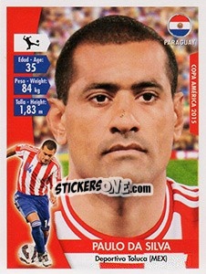 Sticker Paulo Da Silva - Copa América. Chile 2015 n. 137 - Navarrete