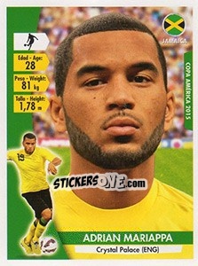 Sticker Adrian Mariappa - Copa América. Chile 2015 n. 155 - Navarrete