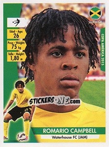 Sticker Romario Campbell - Copa América. Chile 2015 n. 159 - Navarrete
