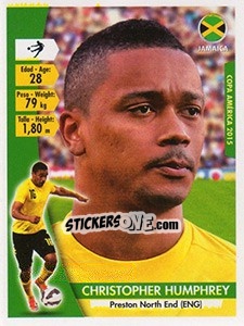 Sticker Christopher Humphrey - Copa América. Chile 2015 n. 160 - Navarrete