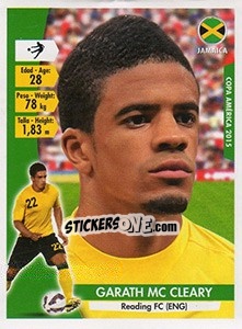 Sticker Garath McCleary - Copa América. Chile 2015 n. 163 - Navarrete