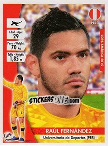 Sticker Raúl Fernández - Copa América. Chile 2015 n. 173 - Navarrete