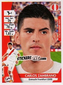 Sticker Carlos Zambrano - Copa América. Chile 2015 n. 175 - Navarrete