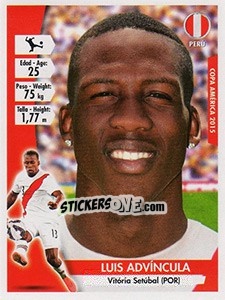Sticker Luis Advíncula - Copa América. Chile 2015 n. 177 - Navarrete