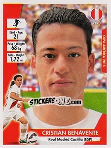 Sticker Cristian Benavente - Copa América. Chile 2015 n. 180 - Navarrete