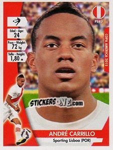 Sticker André Carrillo - Copa América. Chile 2015 n. 183 - Navarrete