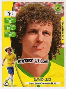Sticker David Luiz - Copa América. Chile 2015 n. 191 - Navarrete