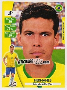 Sticker Hernanes - Copa América. Chile 2015 n. 194 - Navarrete
