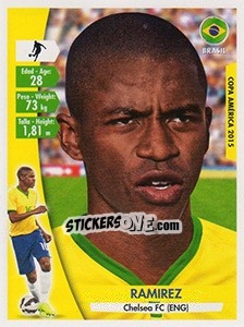 Sticker Ramires - Copa América. Chile 2015 n. 196 - Navarrete