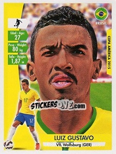 Sticker Luiz Gustavo - Copa América. Chile 2015 n. 197 - Navarrete