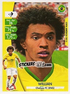 Sticker Willian - Copa América. Chile 2015 n. 203 - Navarrete