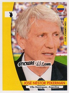 Sticker Jose Nestor Pekerman - Copa América. Chile 2015 - Navarrete