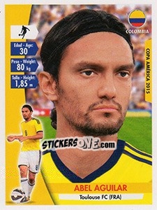 Sticker Abel Aguilar - Copa América. Chile 2015 n. 210 - Navarrete