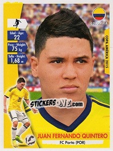 Sticker Juan Fernando Quintero - Copa América. Chile 2015 n. 214 - Navarrete
