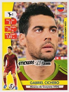 Sticker Gabriel Cichero - Copa América. Chile 2015 n. 223 - Navarrete