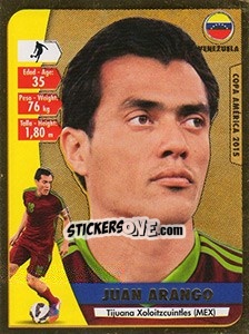 Sticker Juan Arango - Copa América. Chile 2015 n. 230 - Navarrete
